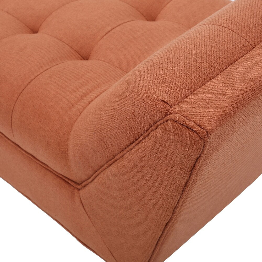 Madrid Fabric 2 Seater Recaimer in Vivid Orange Colour - Febonic Living