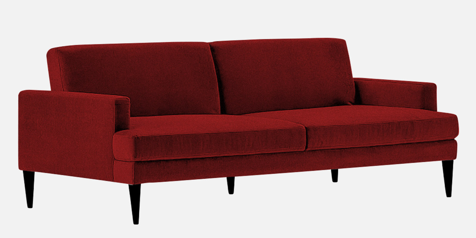 Zoya Fabric 3 Seater Convertable Sofa Cum Bed in Blood Maroon Colour