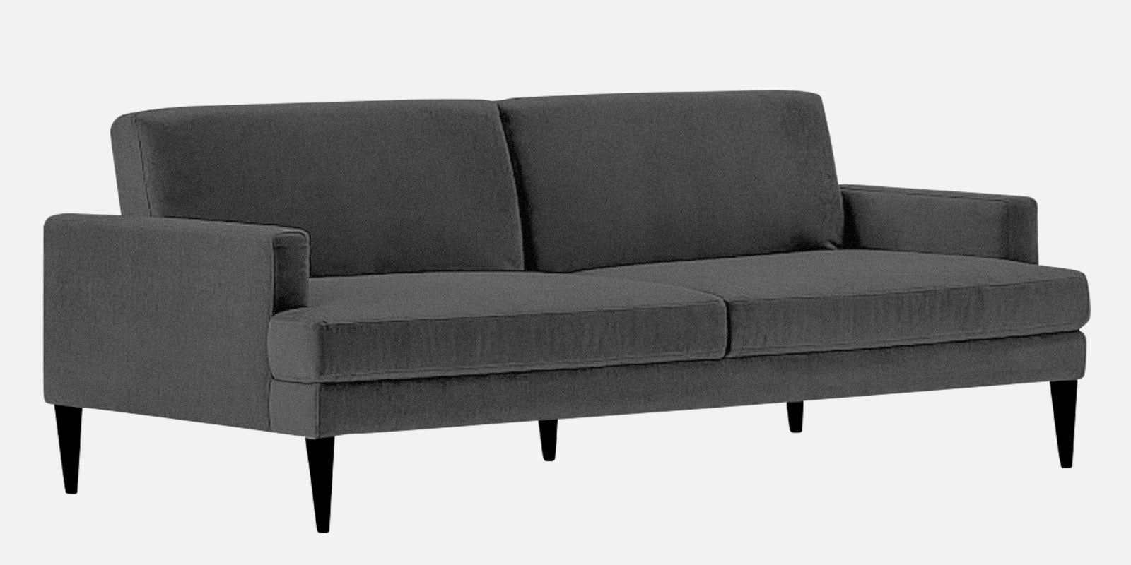 Zoya Fabric 3 Seater Convertable Sofa Cum Bed in Charcoal Grey Colour