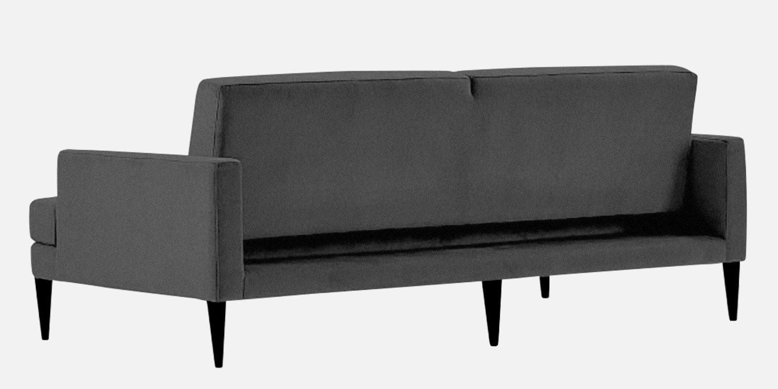 Zoya Fabric 3 Seater Convertable Sofa Cum Bed in Charcoal Grey Colour