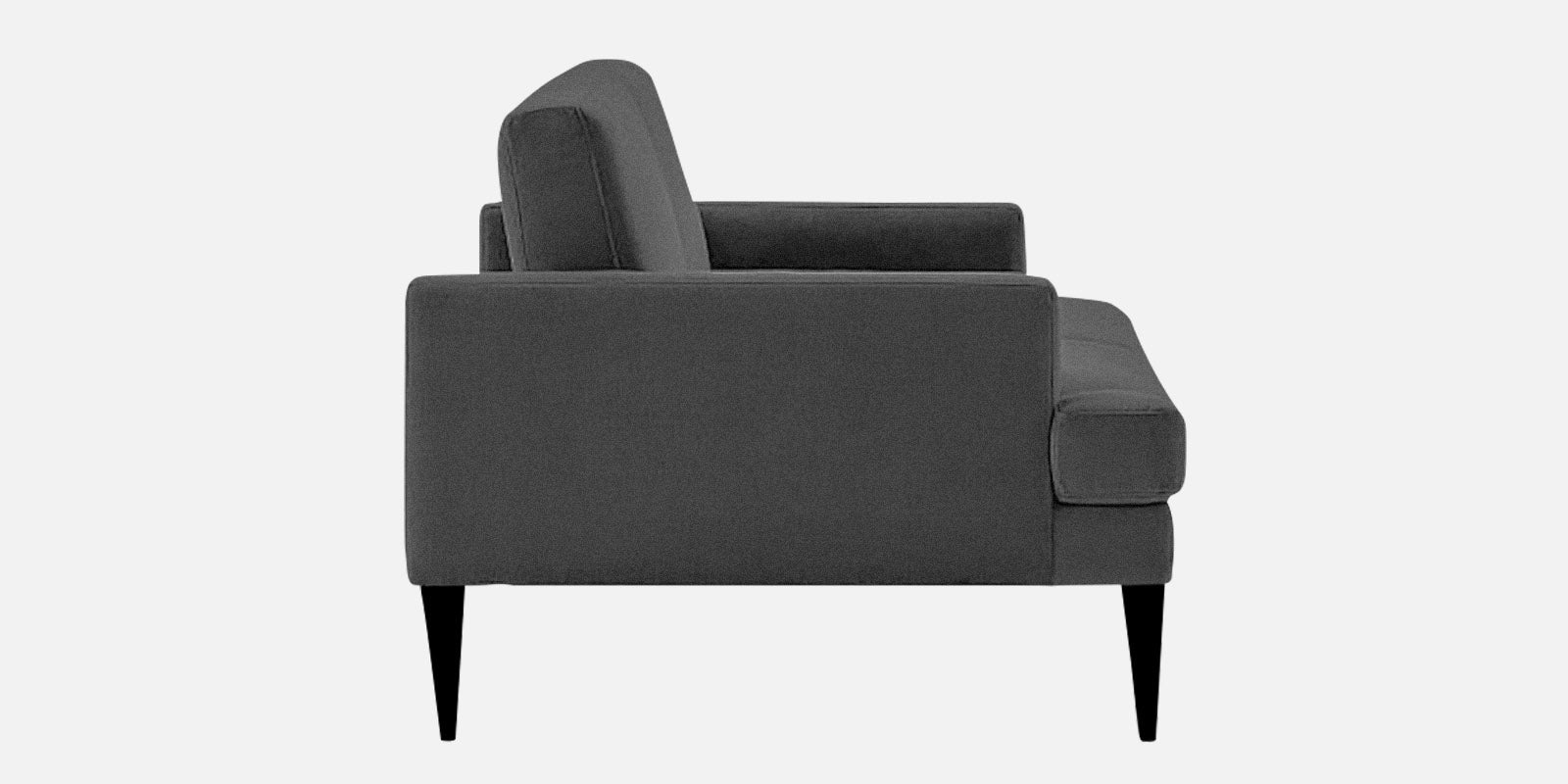 Zoya Fabric 3 Seater Convertable Sofa Cum Bed in Charcoal Grey Colour