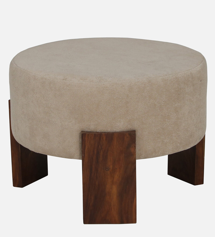 Costa Boucle Pouffe In Mushroom Beige Colour - Febonic Living
