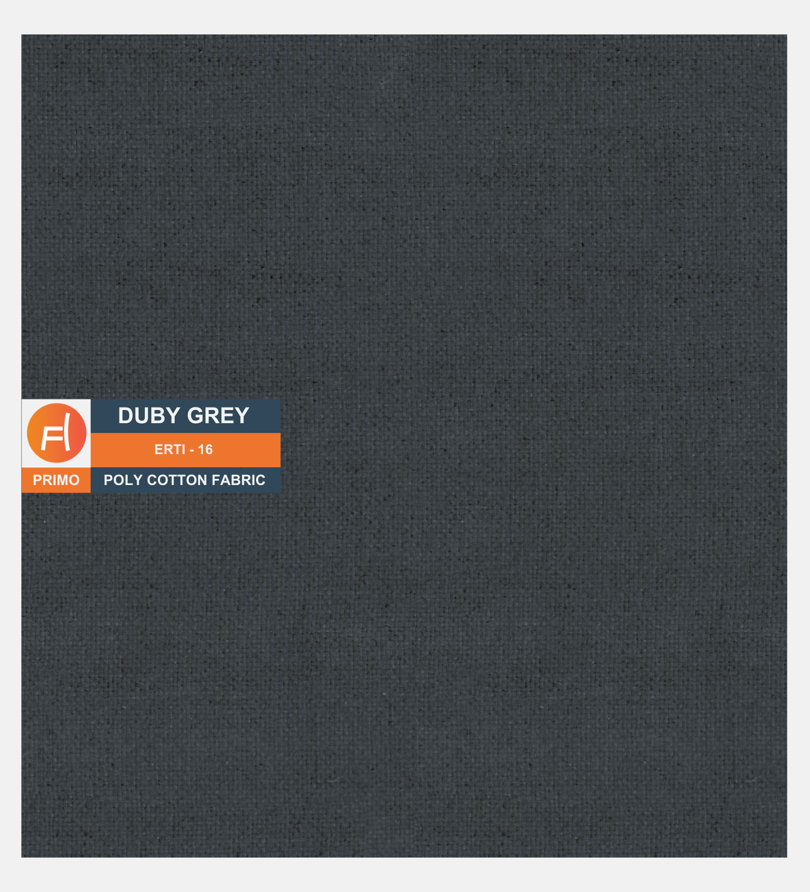 Duby Grey Primo Poly Cotton Fabric