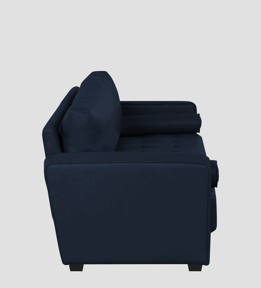 Darwin Leatherette 1 Seater Sofa In Berry Blue Colour - Febonic Living