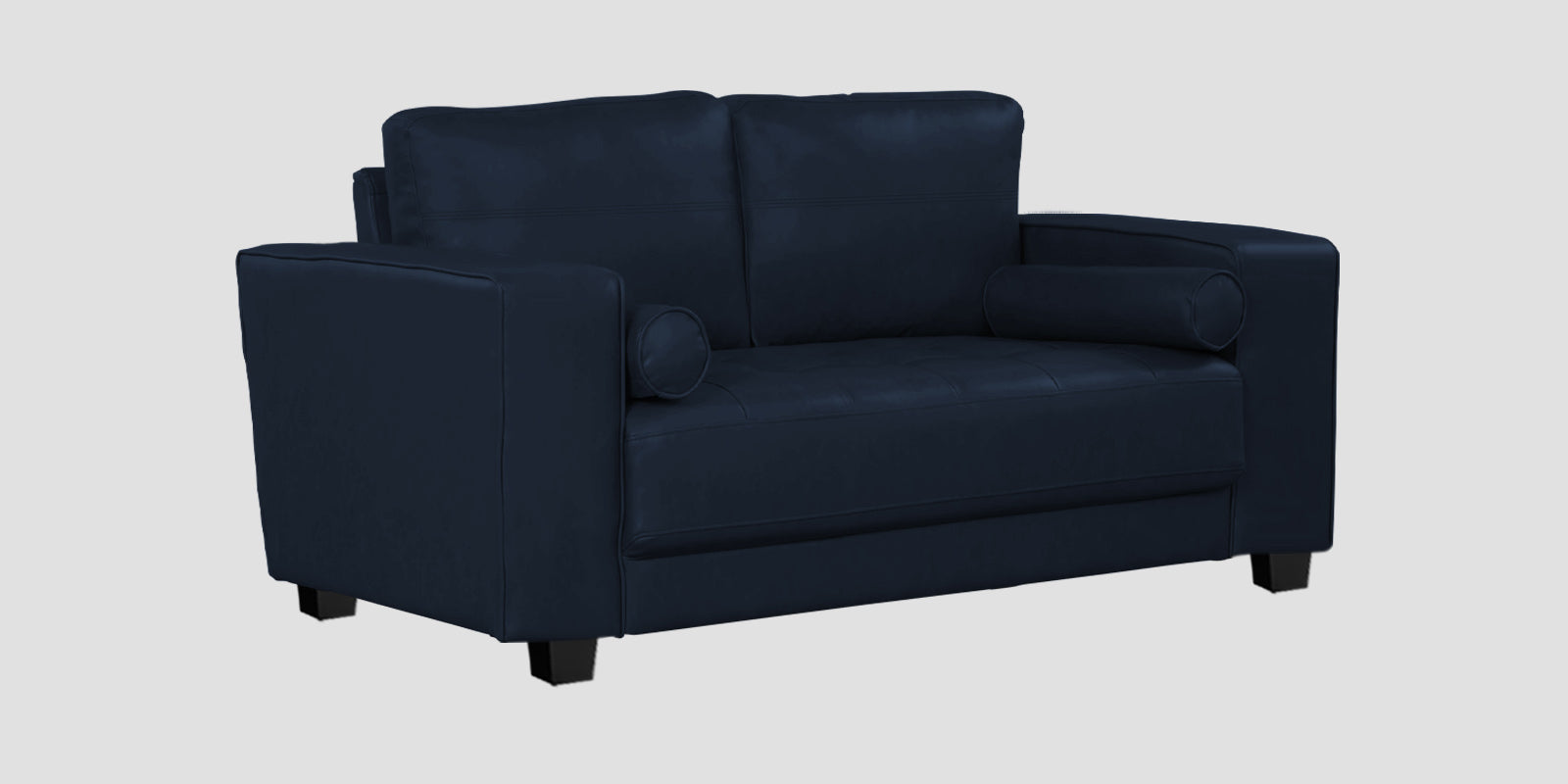 Darwin Leatherette 2 Seater Sofa In Berry Blue Colour - Febonic Living