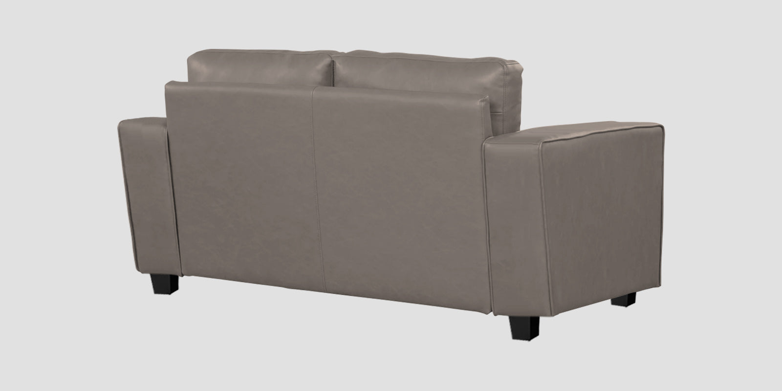 Darwin Leatherette 2 Seater Sofa In Steel Grey Colour - Febonic Living