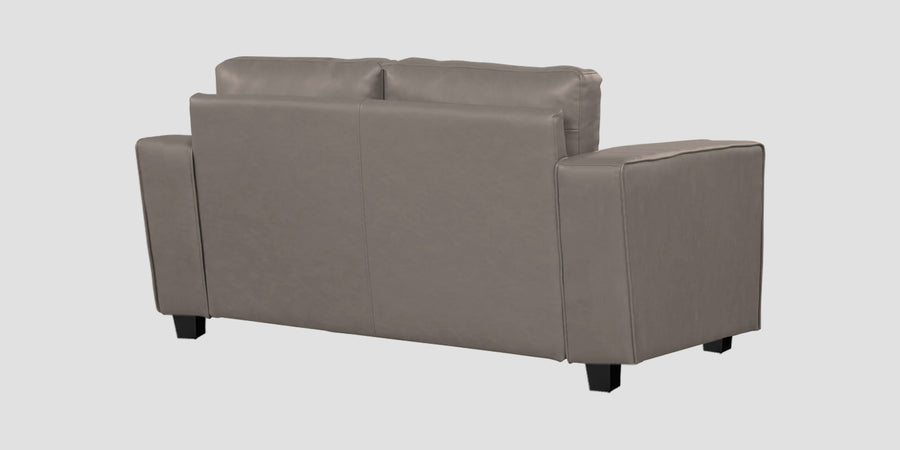 Darwin Leatherette 2 Seater Sofa In Steel Grey Colour - Febonic Living