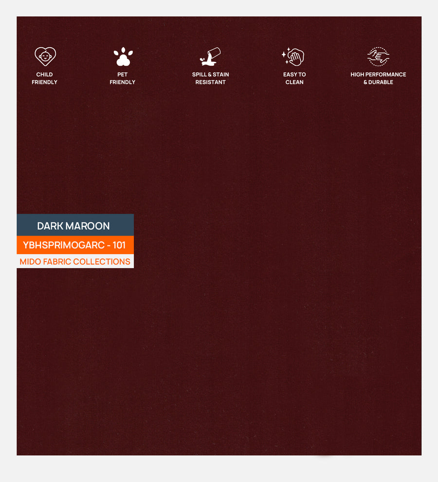 Velvet Mido Fabric Dark Maroon 101 Code by Febonic Living
