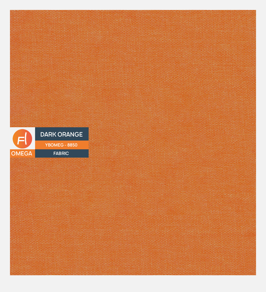 Jute Omega Fabric Dark Orange 8850 Code by Febonic Living