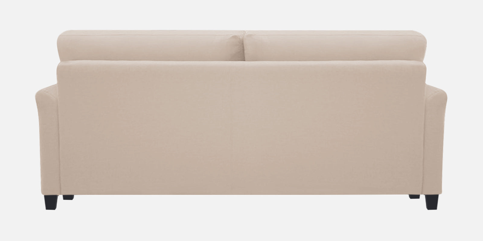 Daroo 3 Seater Velvet Sofa - Camel Beige Back view Febonic
