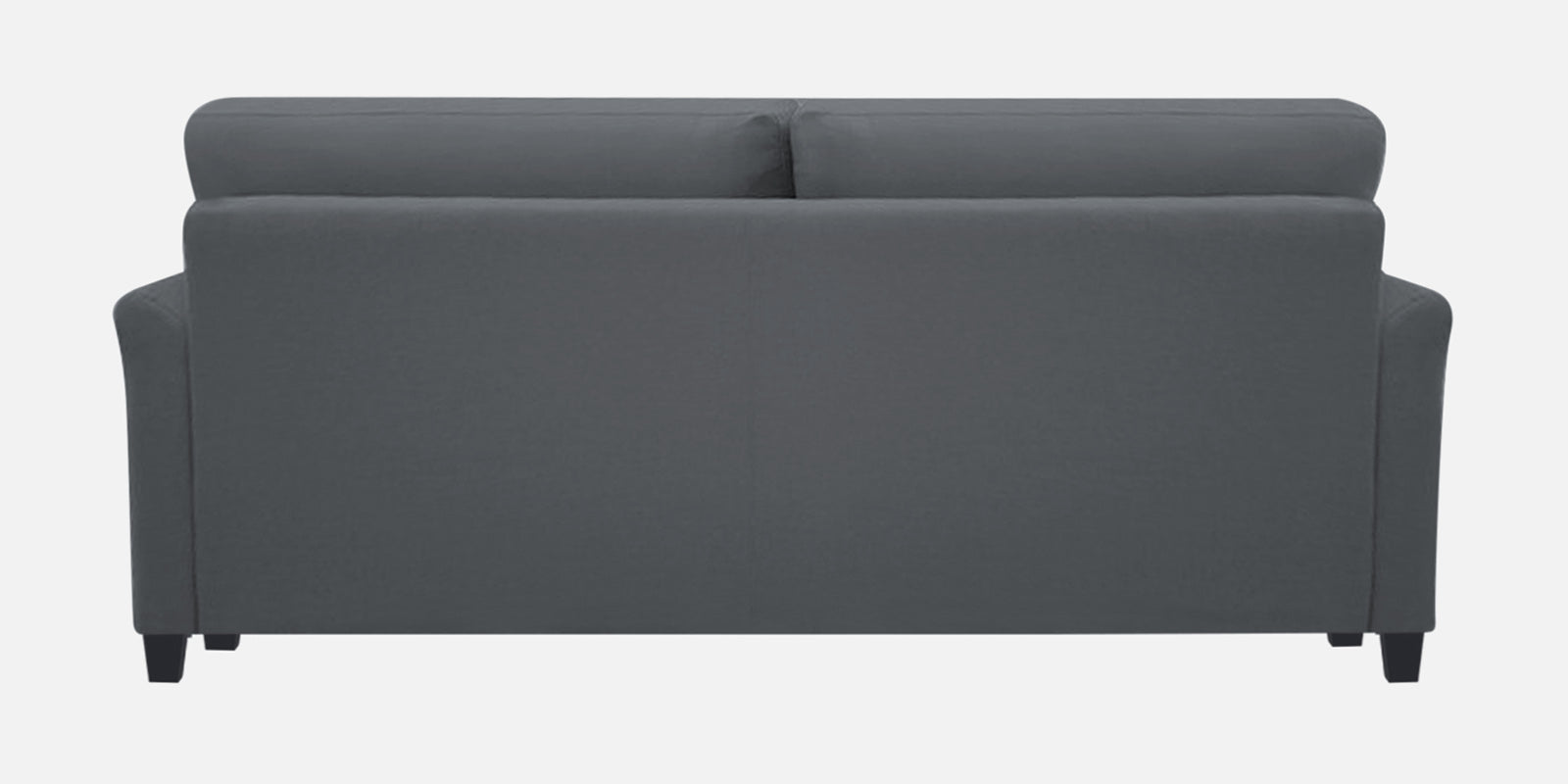 Daroo 3 Seater Velvet Sofa - Pubble Grey back view - Febonic Living