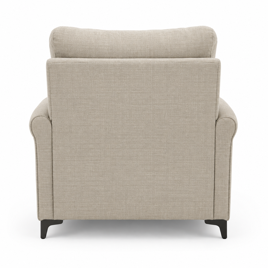 Daroox 1 Seater Motorized Fabric Recliner - Taupe Cream
