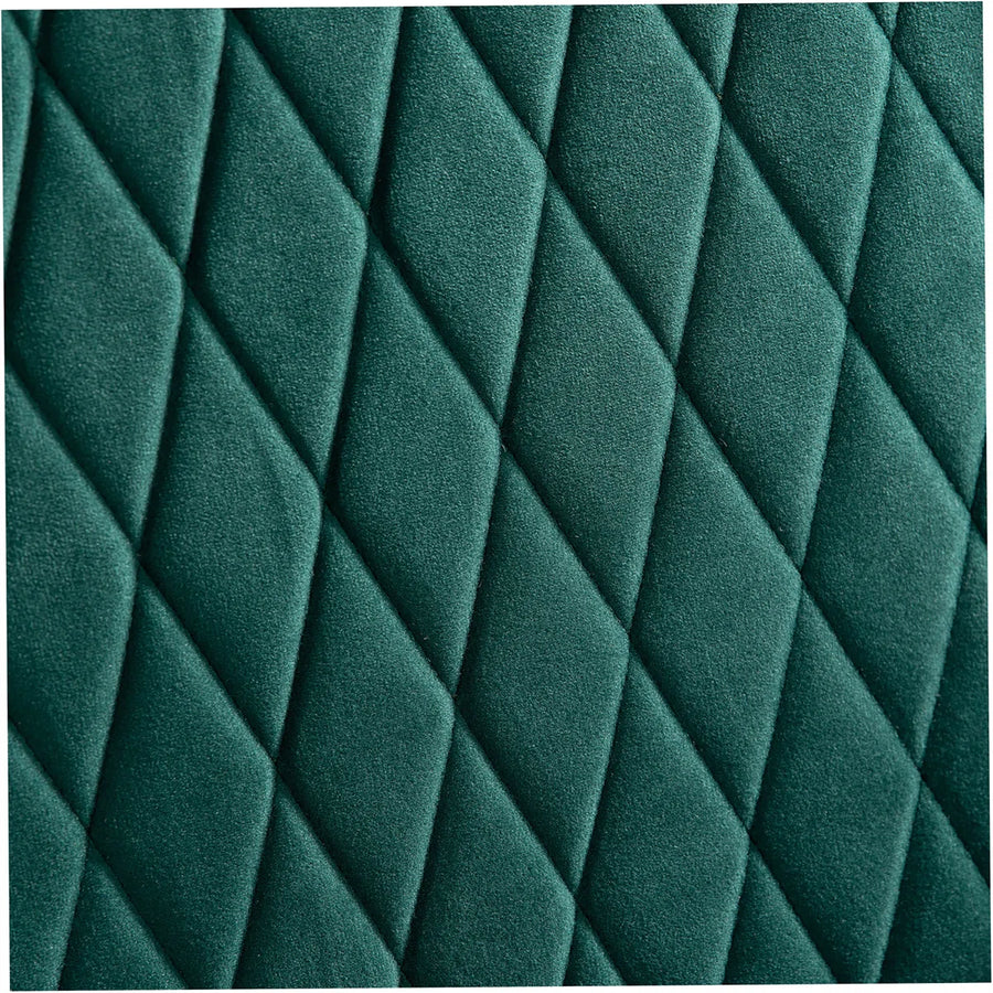 Devon Quilted Accent Chair In Teal Green Colour - Febonic Living