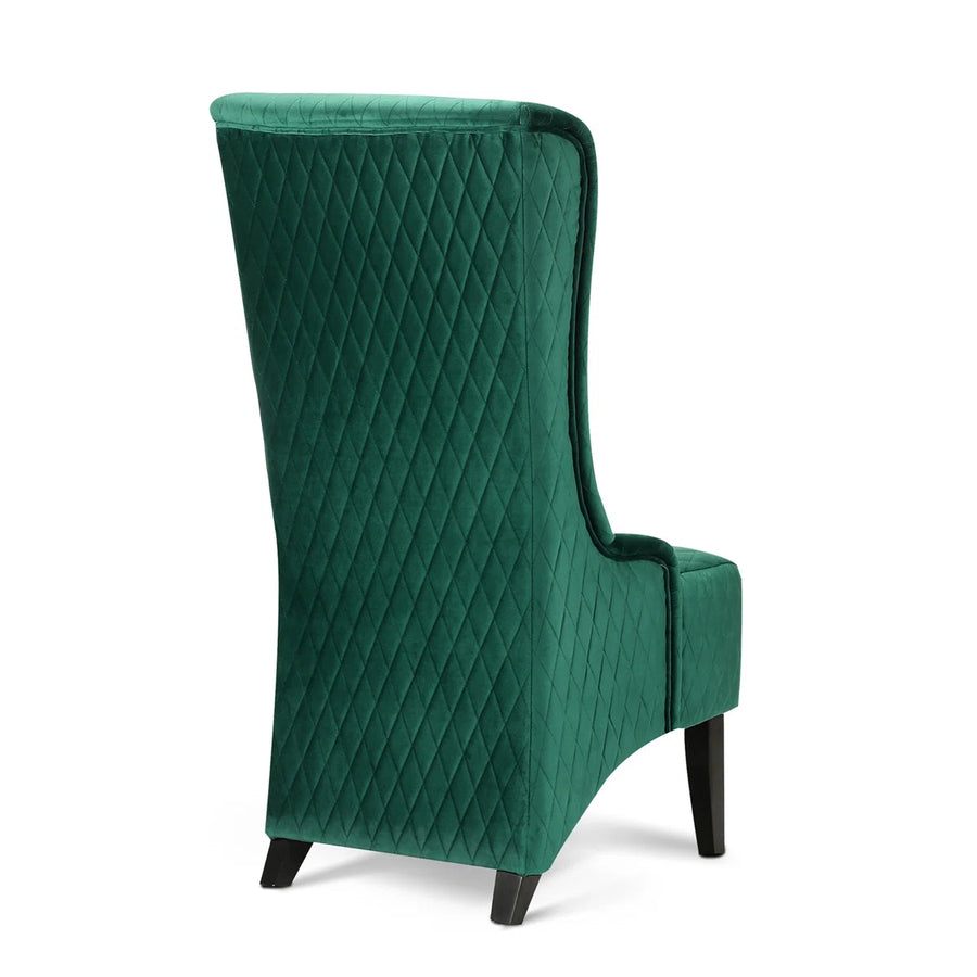 Devon Quilted Accent Chair In Teal Green Colour - Febonic Living
