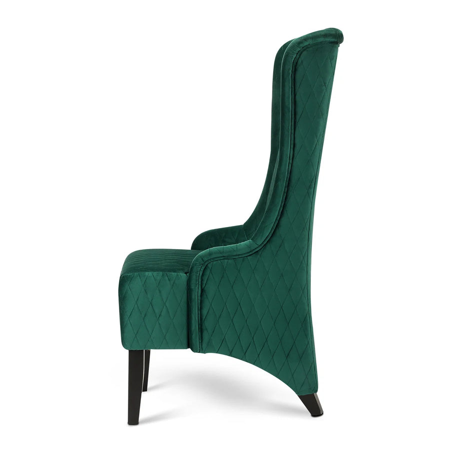 Devon Quilted Accent Chair In Teal Green Colour - Febonic Living