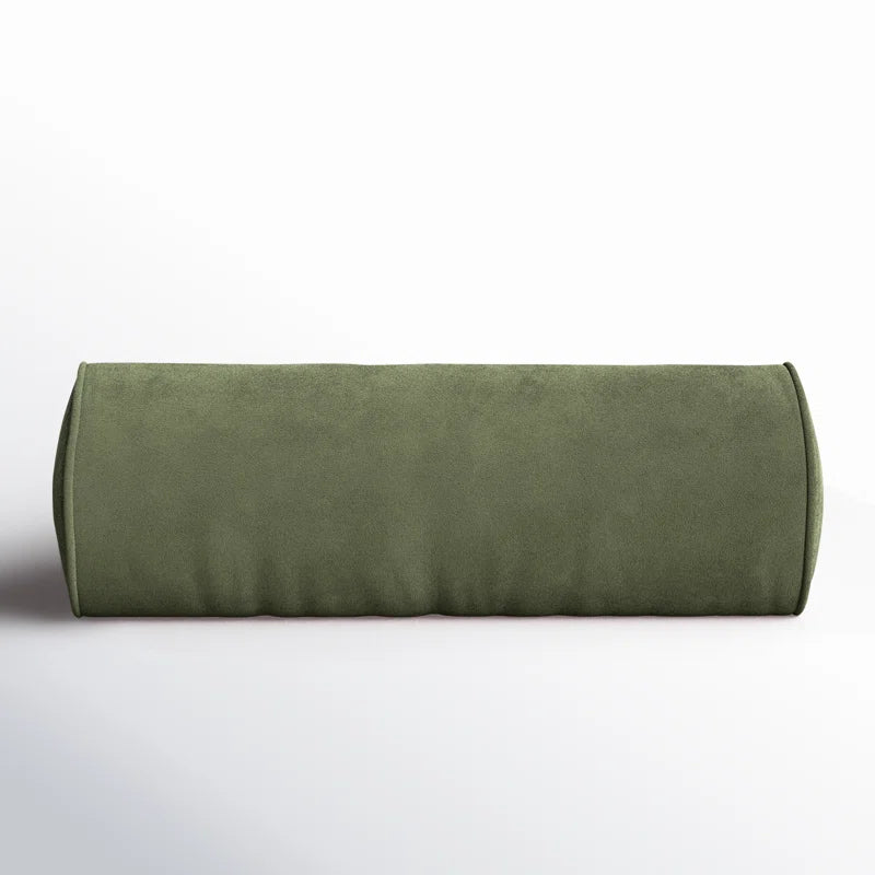 Rora Boucle 25X10 In Bolster Pillow In Olive Green Colour Set Of 2 - Febonic Living