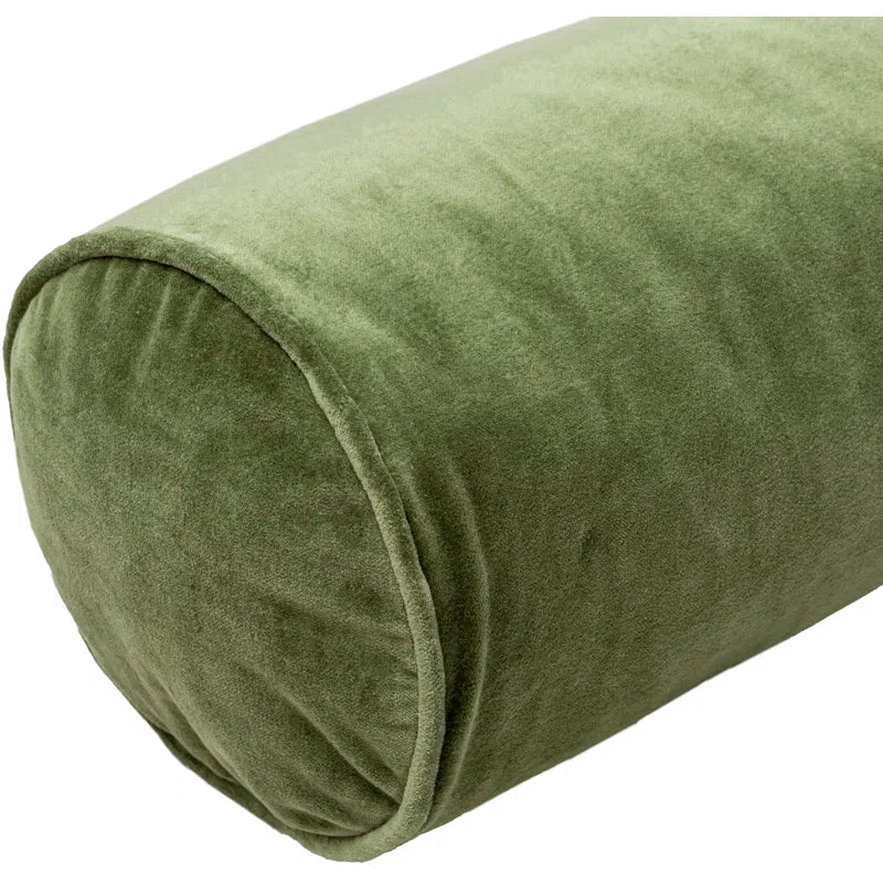 Rora Boucle 25X10 In Bolster Pillow In Olive Green Colour Set Of 2 - Febonic Living