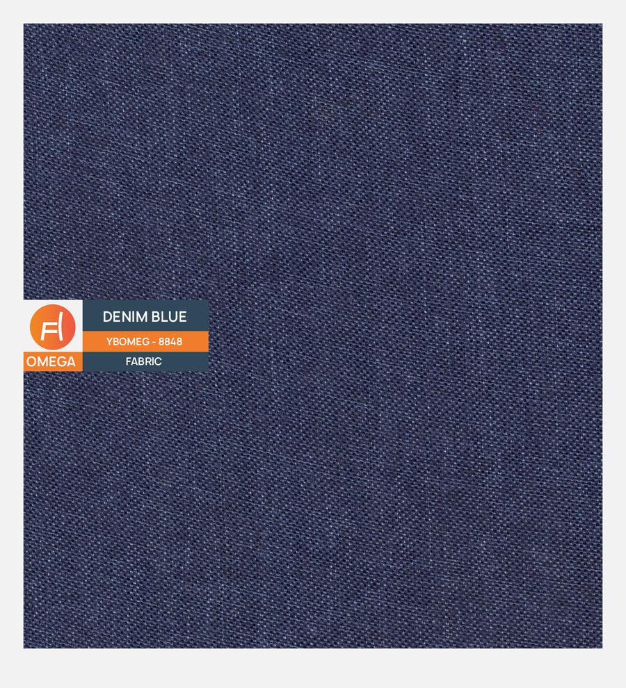 Martin Fabric 3 Seater Foldable Sofa Bed In Denim Blue Colour - Febonic Living