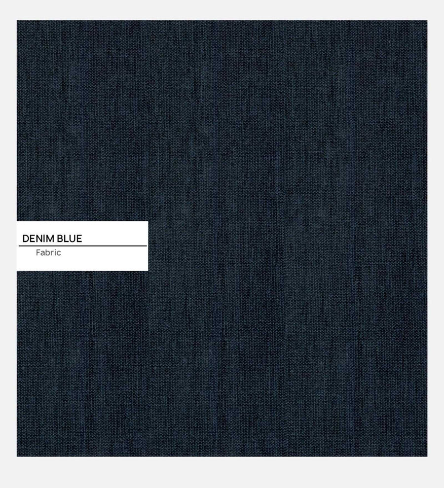 Olsen Fabric Arm Chair In Denim Blue Colour - Febonic Living