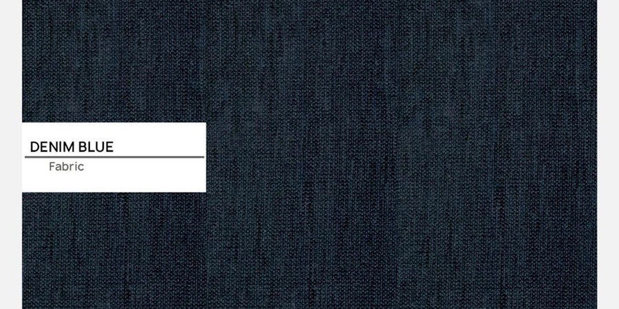 Carlin Fabric Rhs 8 Seater Sectional Sofa In Denim Blue Colour - Febonic Living