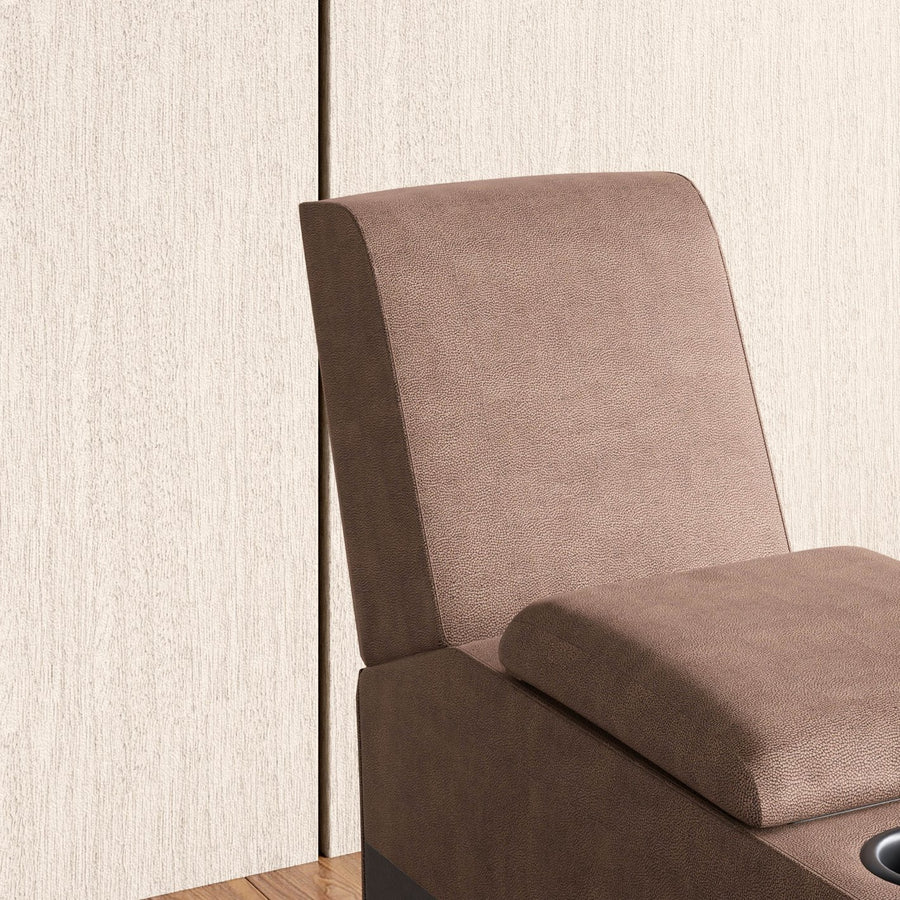 Zaria Fabric Console Table In Brown Colour - Febonic Living