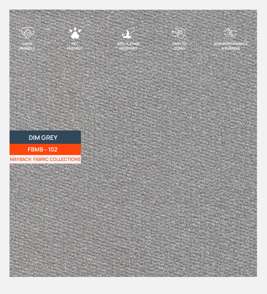 Oven Suede Fabric Dim Grey 102 Code by Febonic Living