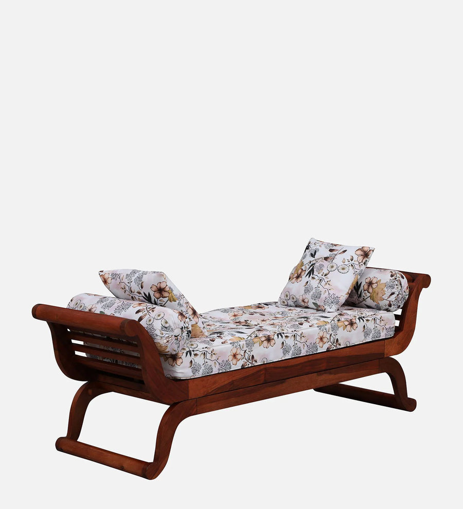 Tulsa Sheesham Wood Recamier In Honey Oak Finish - Febonic Living