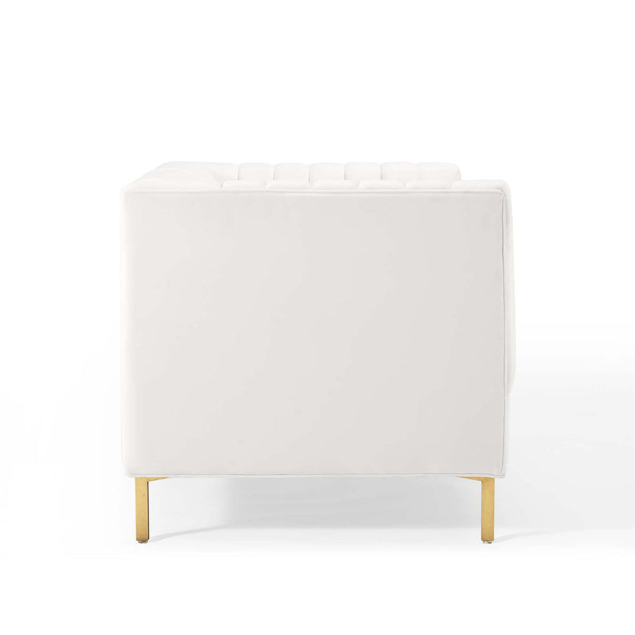 Shift Velvet 2 Seater Sofa In Warm White Colour - Febonic Living