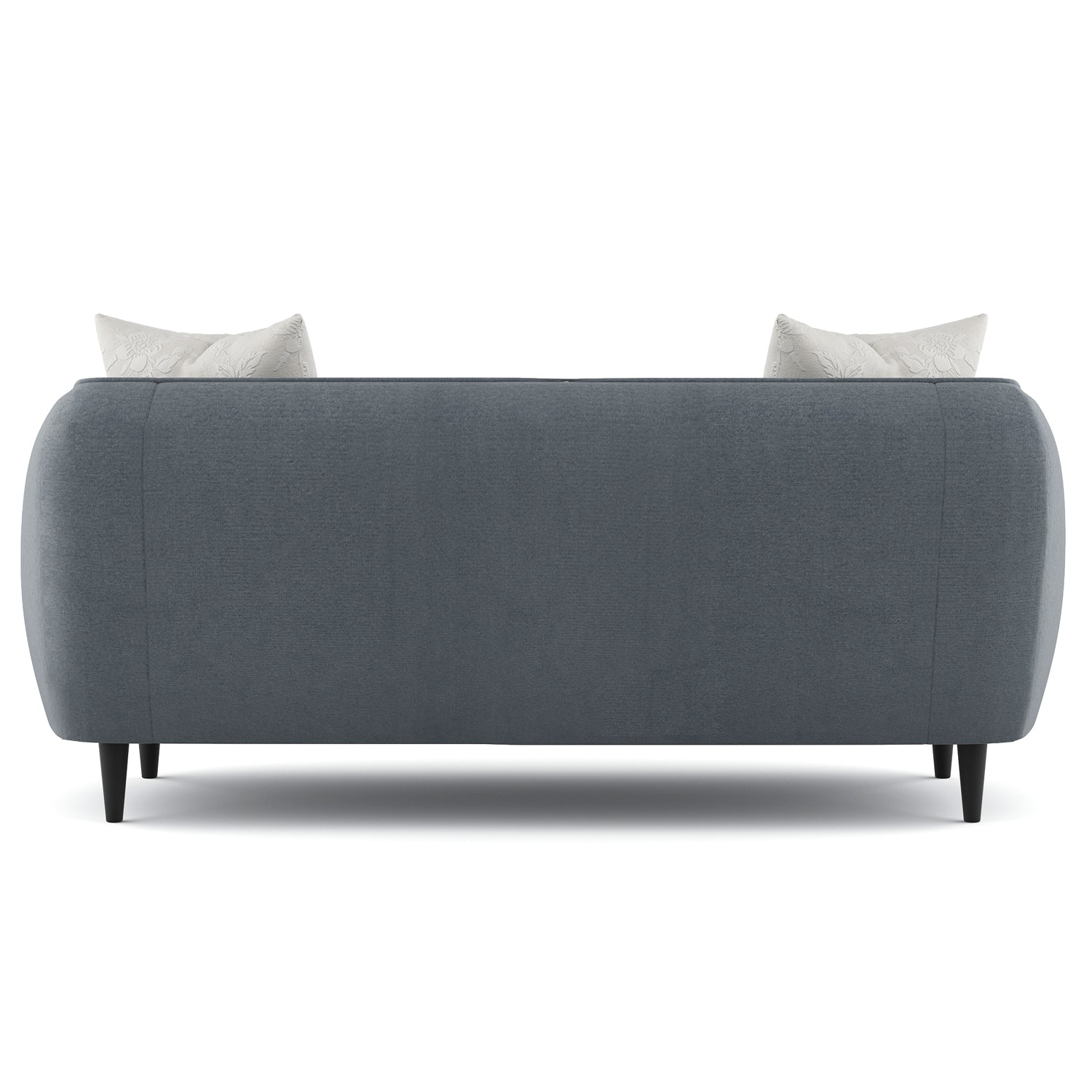 Eldric Velvet 2 Seater Sofa In Pupple Grey Colour