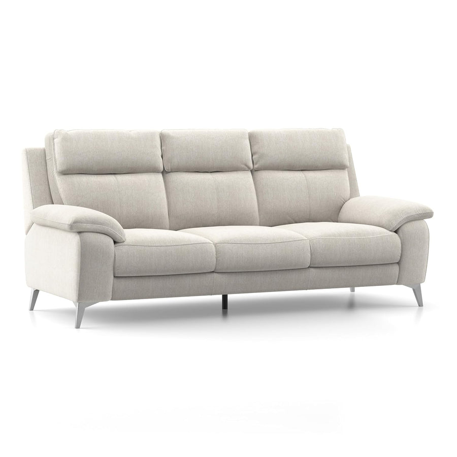 Emely 3 Seater Fabric Sofa - Cream Beige