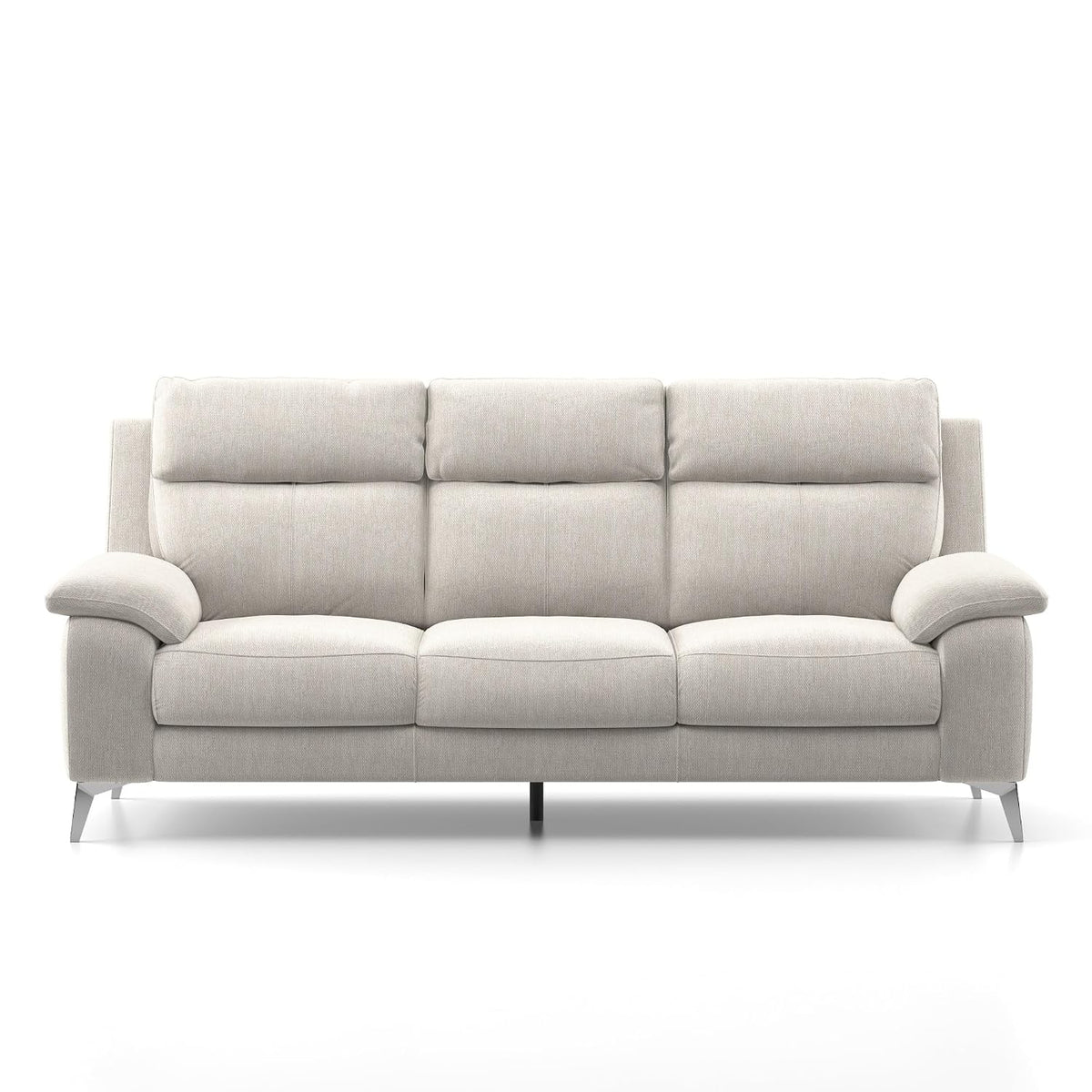 Emely 3 Seater Fabric Sofa - Cream Beige