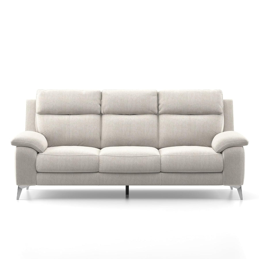 Emely 3 Seater Fabric Sofa - Cream Beige