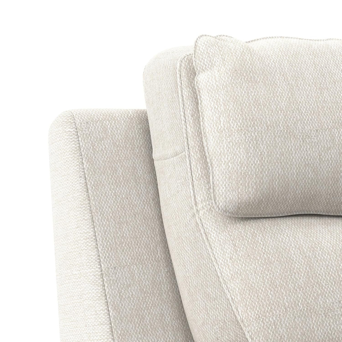 Emely 3 Seater Fabric Sofa - Cream Beige