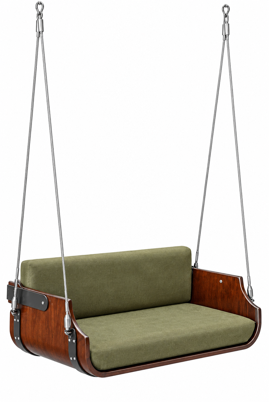Erfin Sheesham Wood Swing In Provincial Teak Finish