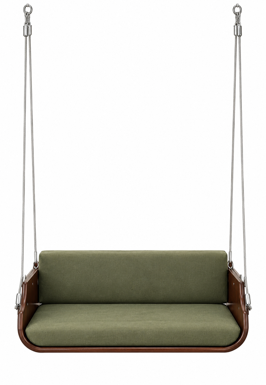 Erfin Sheesham Wood Swing In Provincial Teak Finish