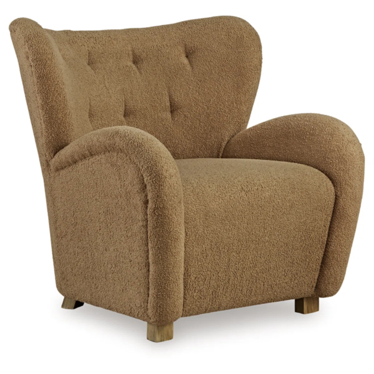 Lineo Boucle Arm Chair In Daisy Yellow Colour