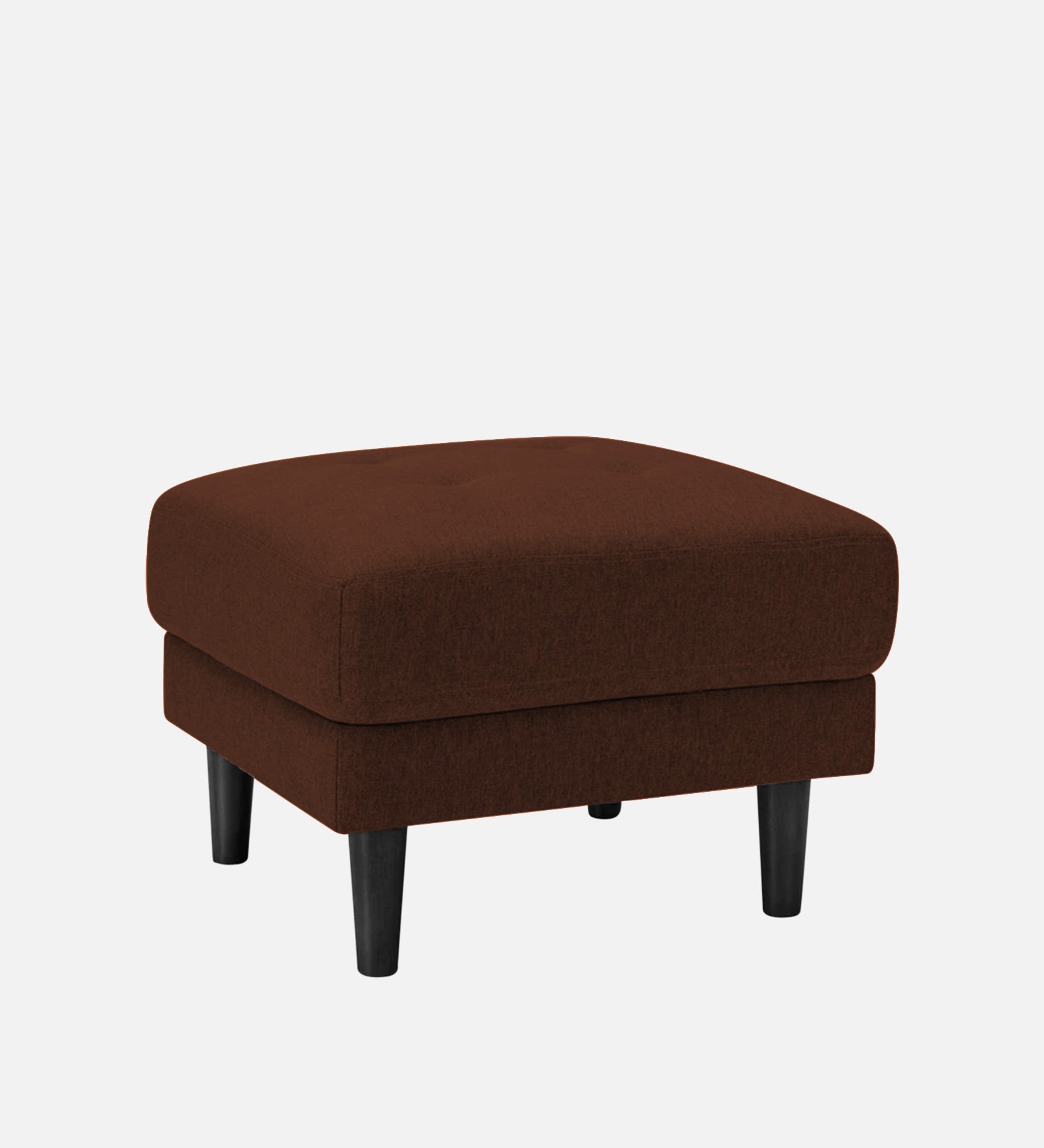 Marq Fabric Ottoman In Coffee Brown Colour