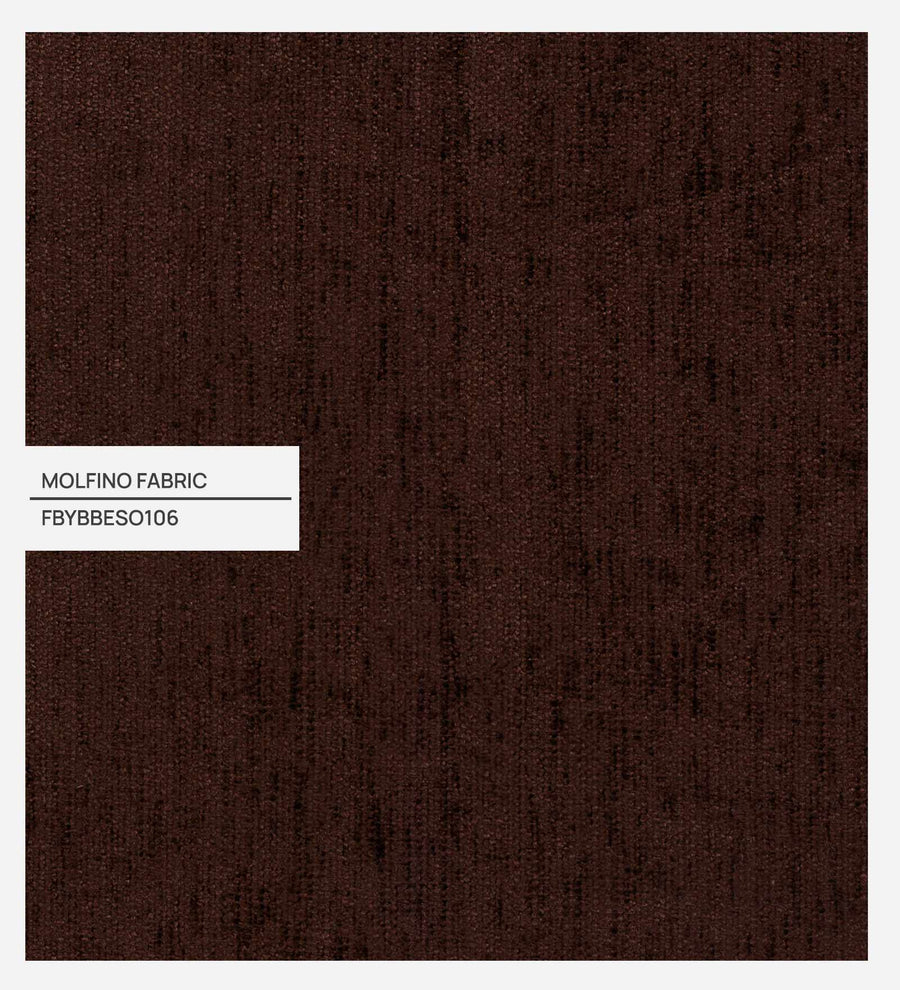 Marq Fabric Foot Stool In Coffee Brown Colour - Febonic Living