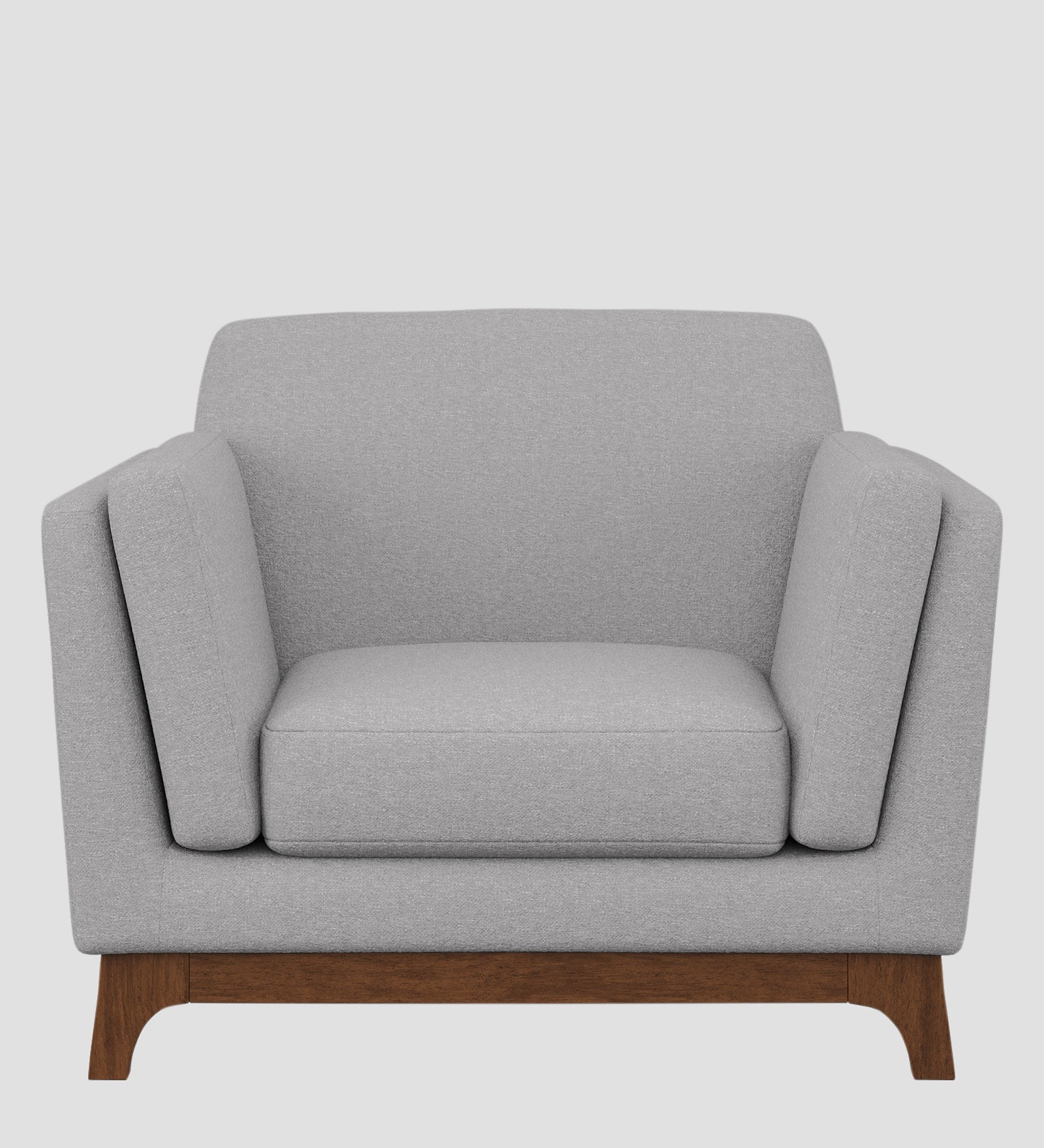 Candy Fabric 1 Seater Sofa In Dim Grey Colour
