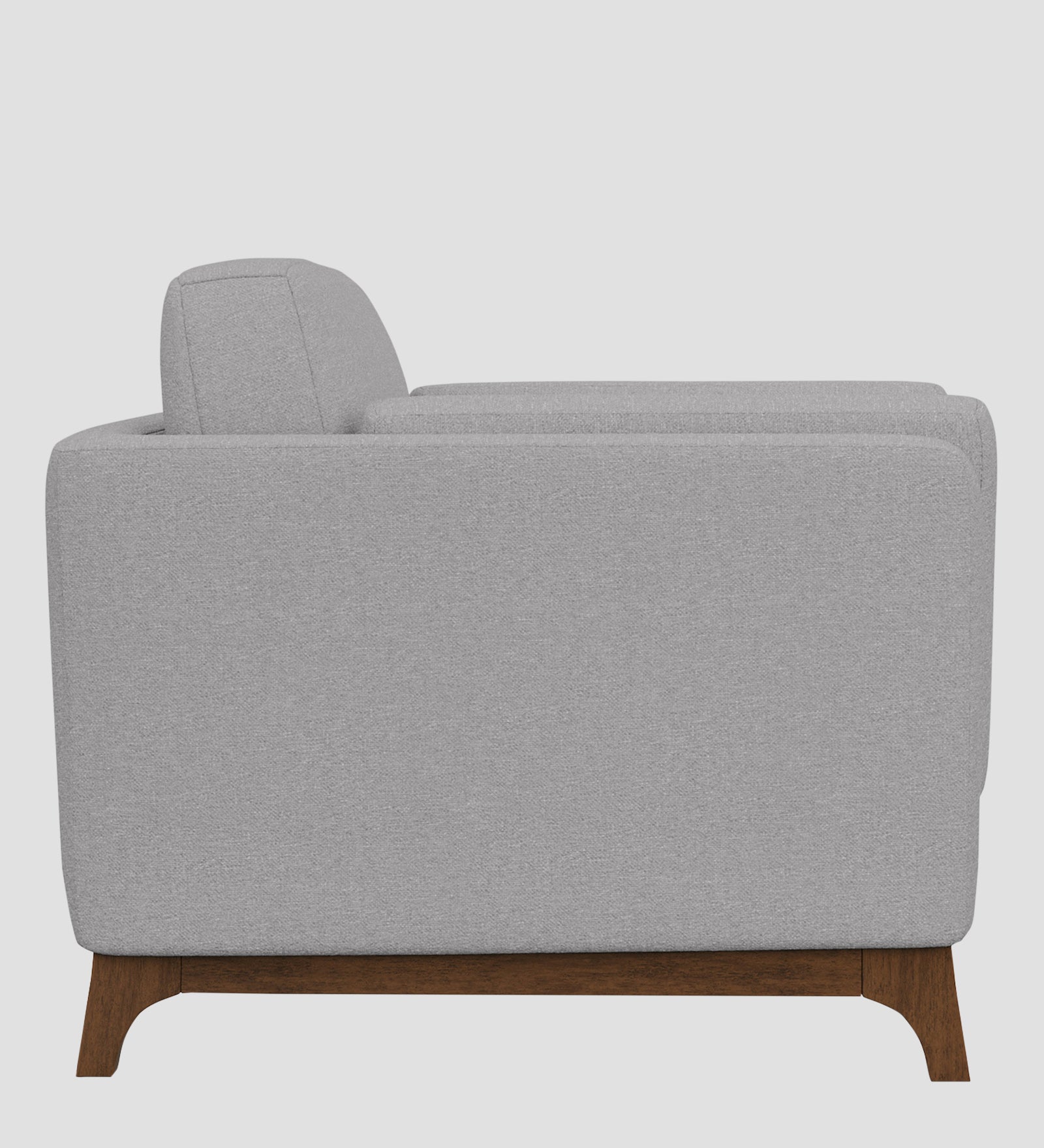 Candy Fabric 1 Seater Sofa In Dim Grey Colour
