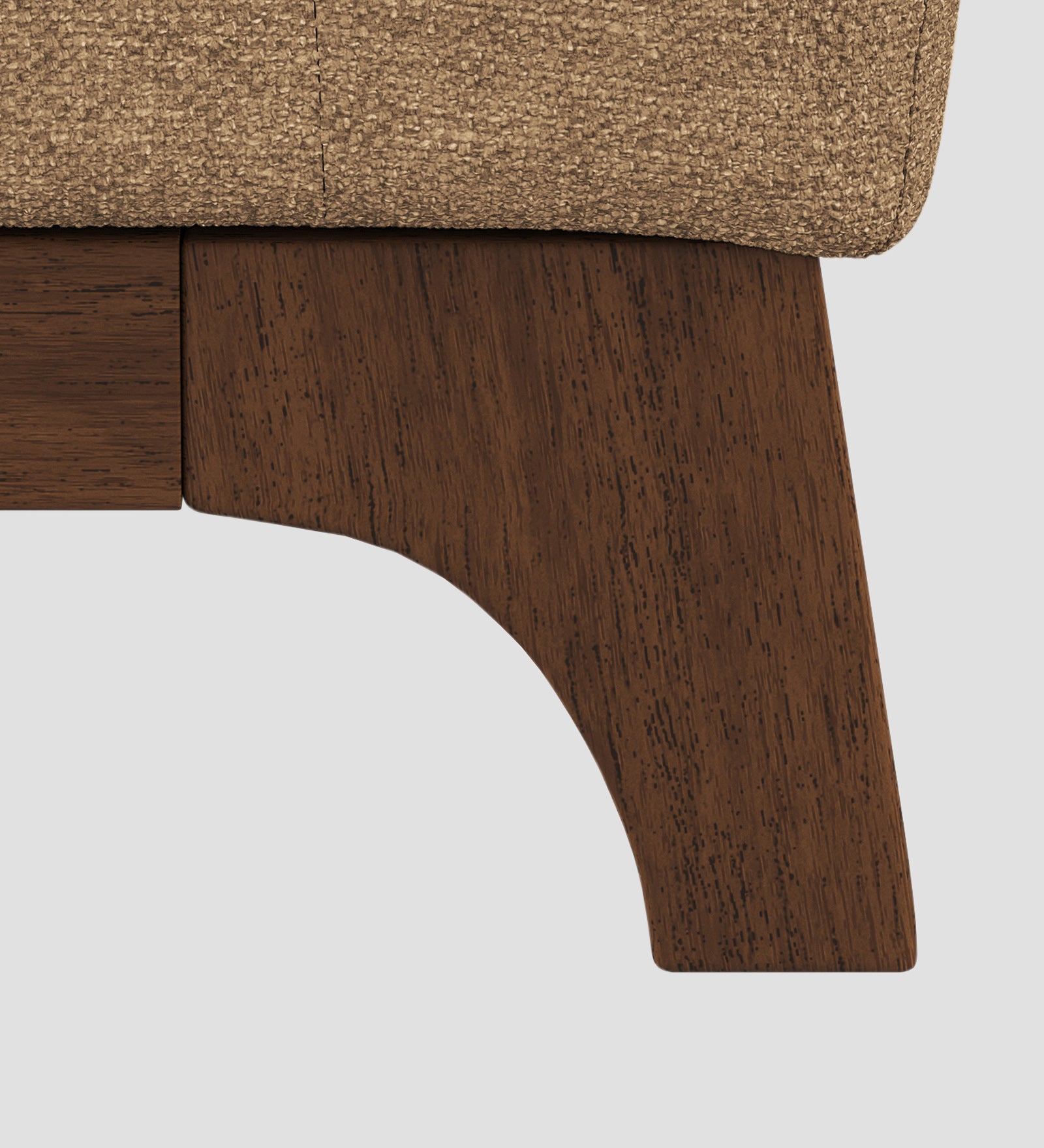Candy Fabric 1 Seater Sofa In Copper Brown Colour