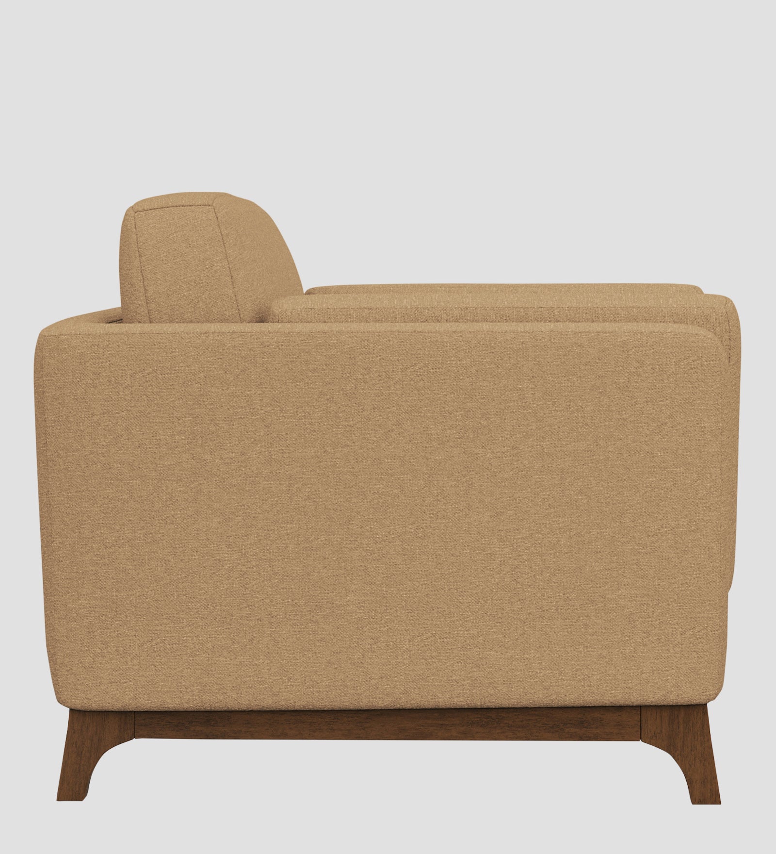 Candy Fabric 1 Seater Sofa In Copper Brown Colour