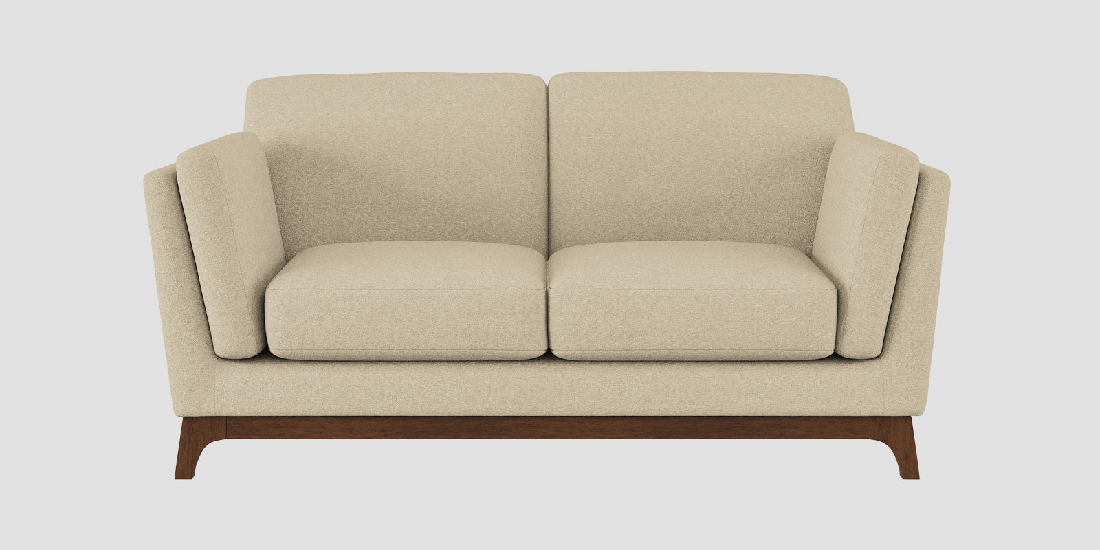 Candy Fabric 2 Seater Sofa In Cotton Beige Colour