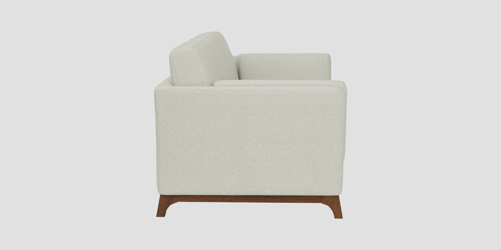 Candy Fabric 3 Seater Sofa In Pearl White Colour