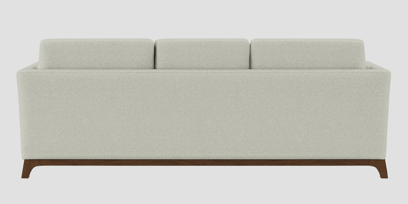 Candy Fabric 3 Seater Sofa In Pearl White Colour