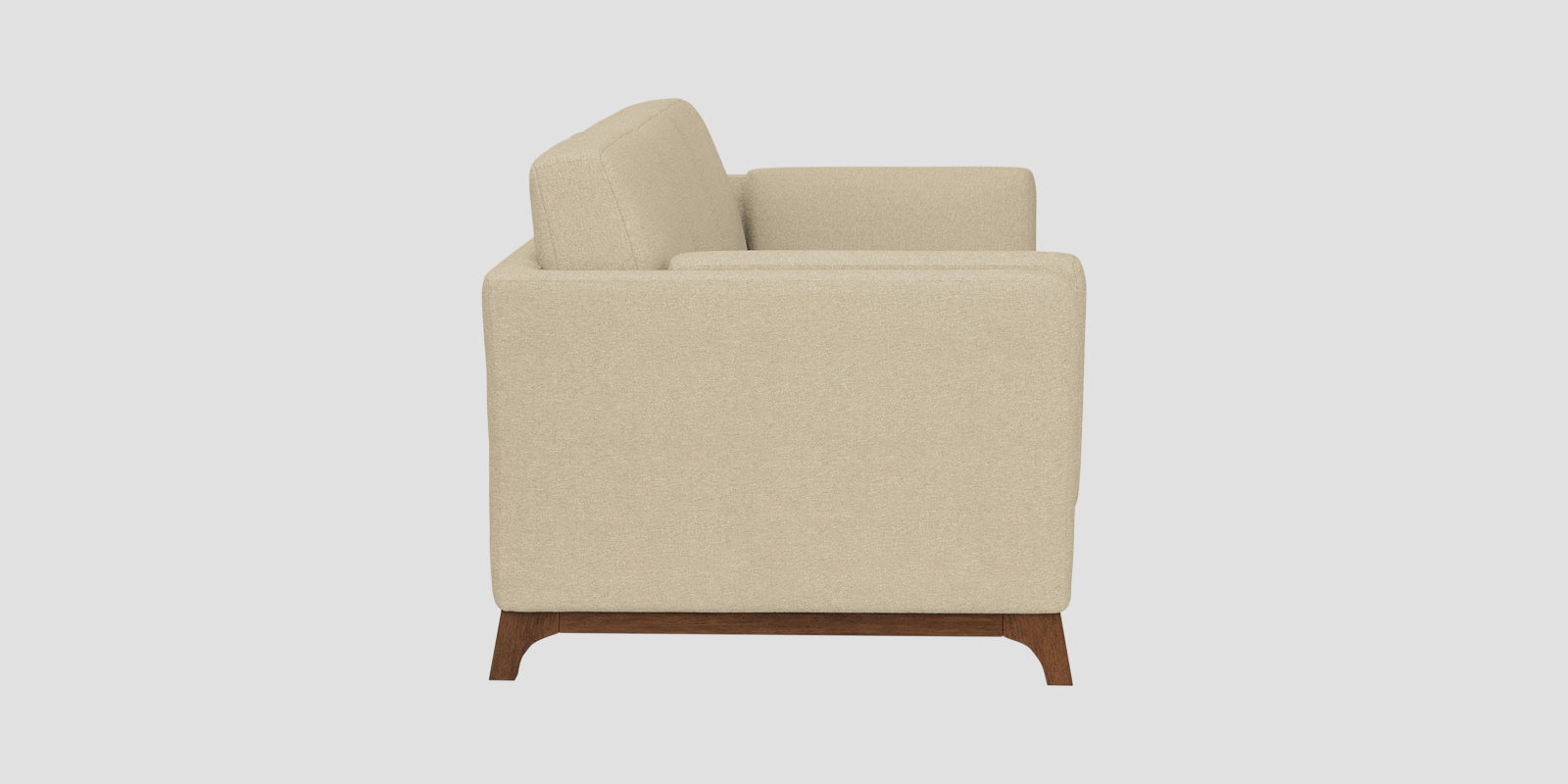 Candy Fabric 3 Seater Sofa In Cotton Beige Colour