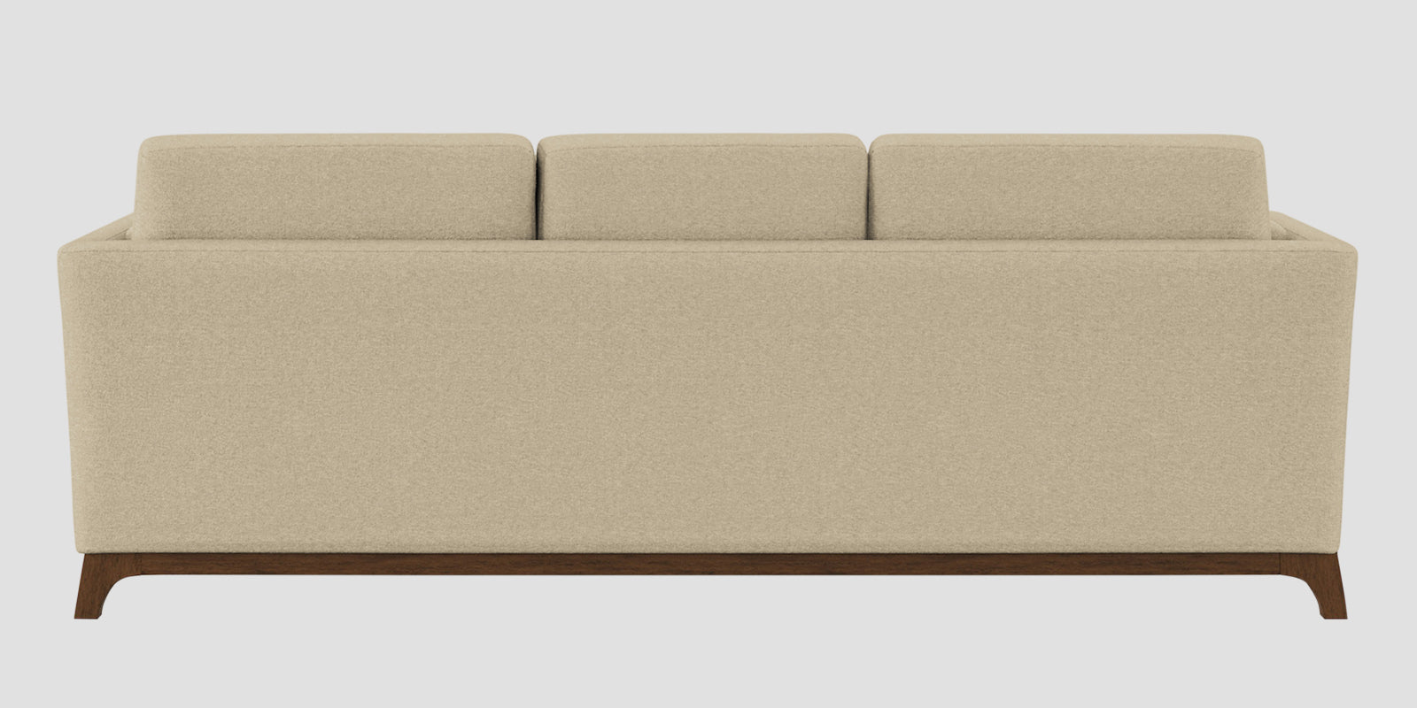Candy Fabric 3 Seater Sofa In Cotton Beige Colour