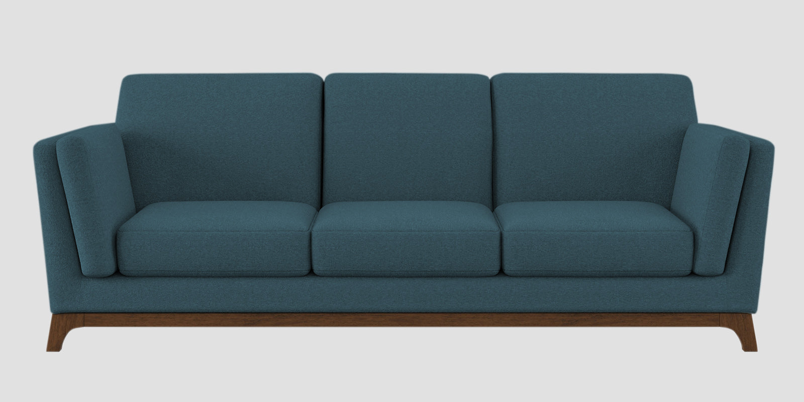 Candy Fabric 3 Seater Sofa In Sea Blue Colour