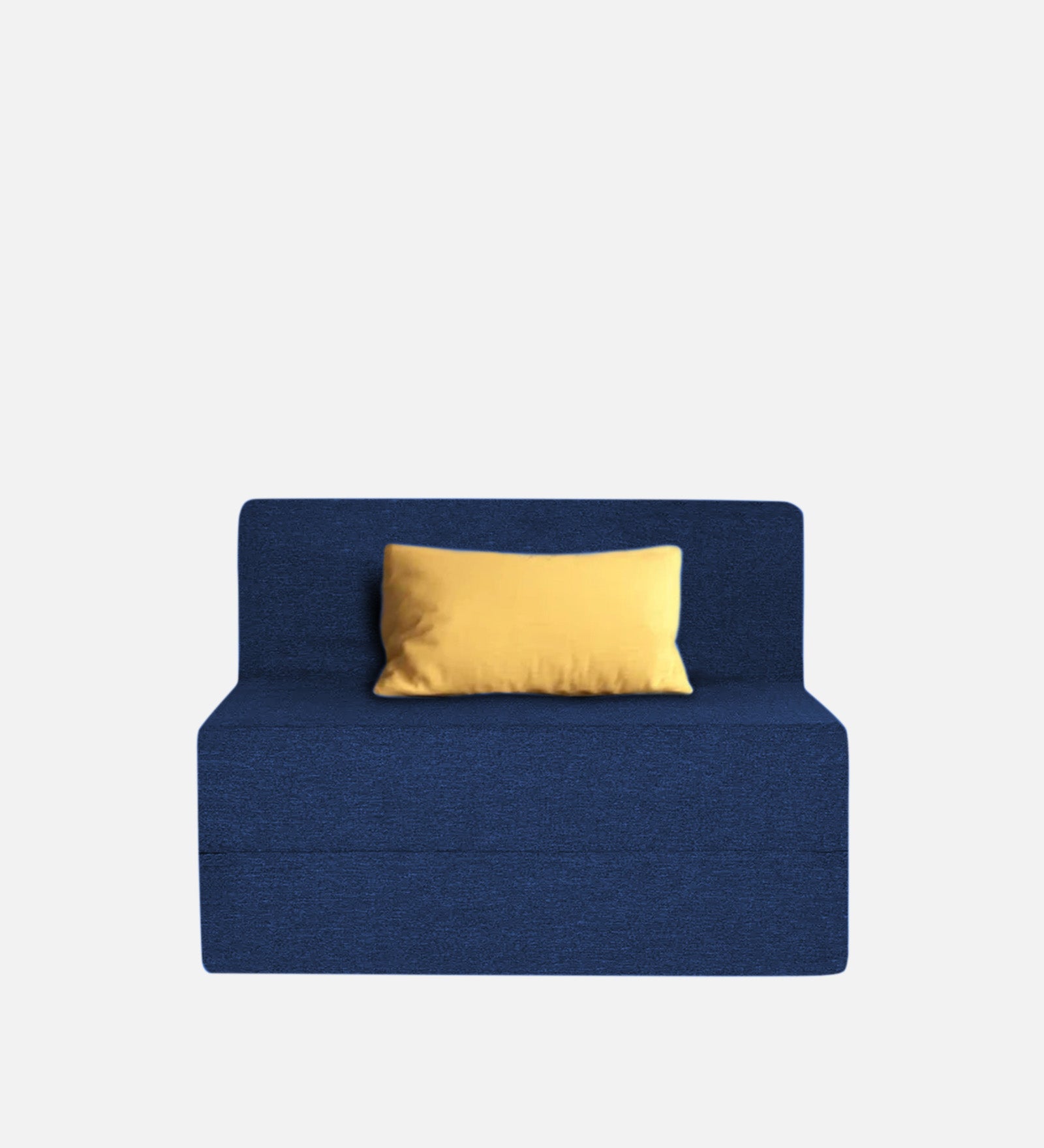 Fleepy Fabric 1 Seater Futon Sofa Cum Bed in Royal Blue Colour