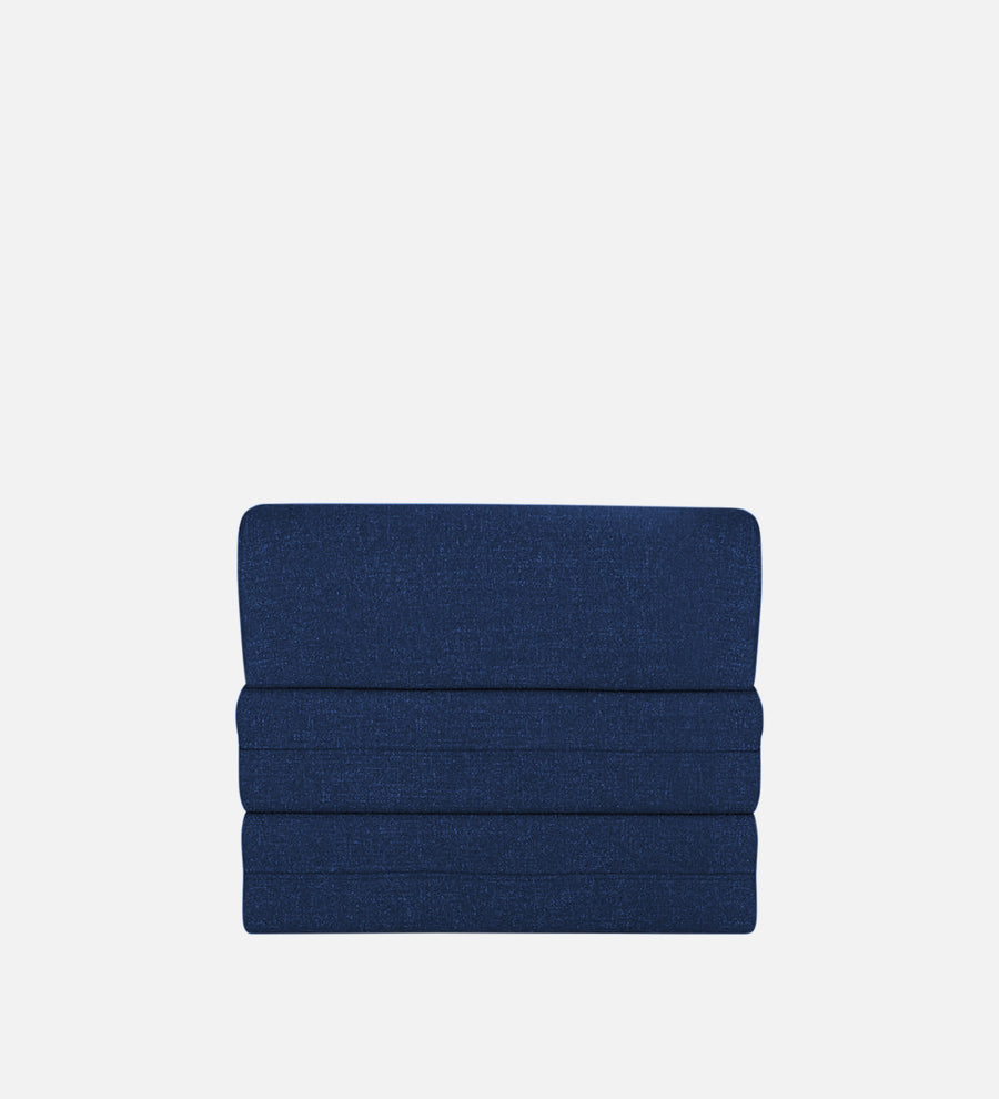 Fleepy Fabric 1 Seater Foldable Sofa Cum Bed In Royal Blue Colour - Febonic Living